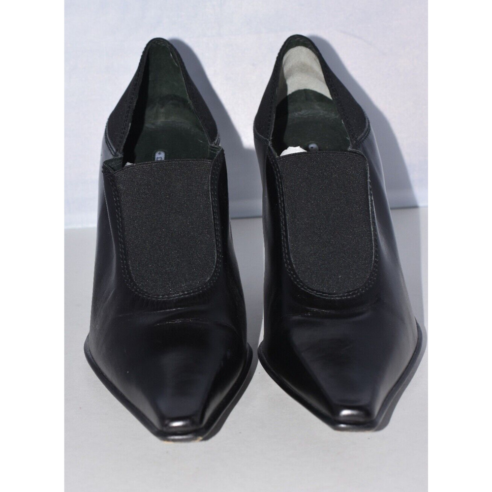 Donald J Pliner Mato Black Leather Pointed Toe Pump Bootie Womens Size 9 - Picture 11 of 13